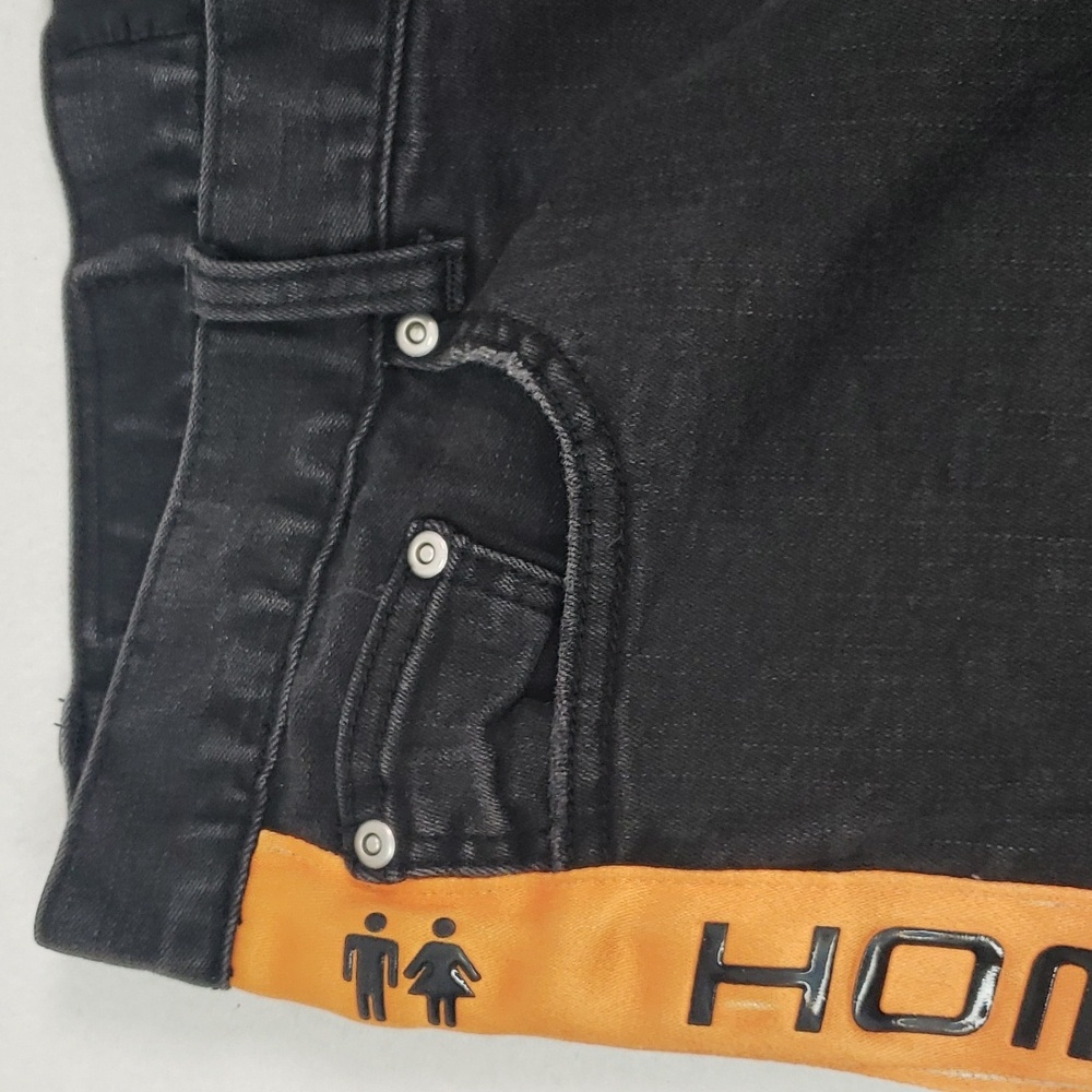 Homme + Femme Slim Fit Jeans in Black - Unisex Size 36 Waist/ 30 Inseam - Picture 6 of 12
